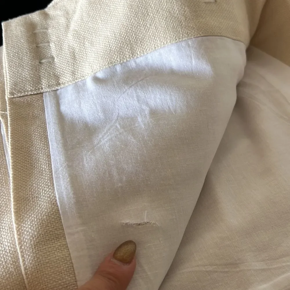 Pottery Barn Peyton Drapes Ivory